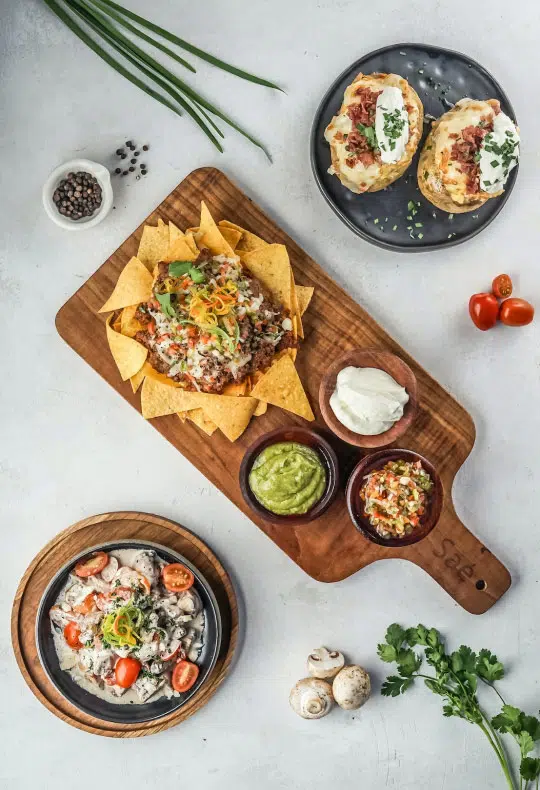 Gourmet loaded nachos
