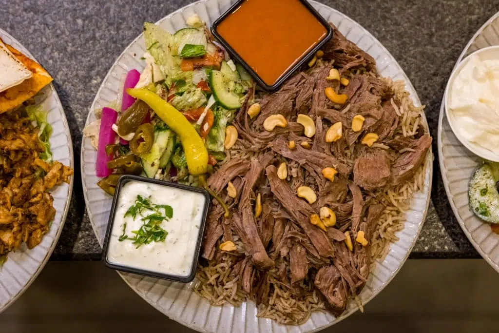 Fresh Lebanese lamb plate