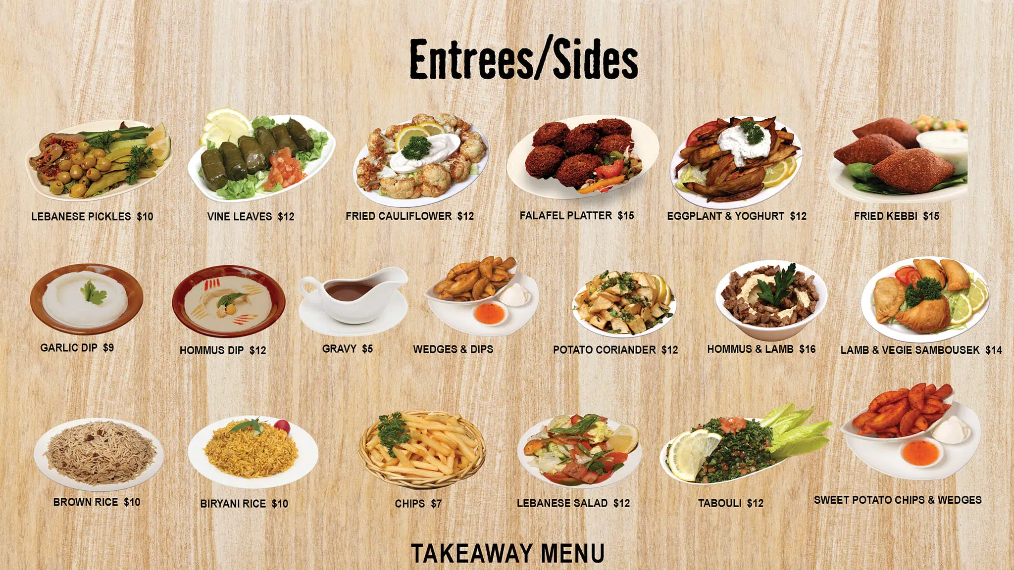 Takeawat Menu